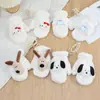 Guantes de Peluche Lindos Estilo Corea del Sur para Mujer Invierno Dibujos Animados Perro Estudiante Engrosados A prueba de Frío Colgantes para el Cuello Cálidos Lindos Dedos