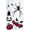 Pegatinas de Tatuaje de Halloween Transfronterizas, Calabaza Aterradora, Araña, Cara de Murciélago, Pegatinas Temporales Impermeables para Maquillaje de Fiesta, Venta al por Mayor