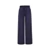 Estilo puramente seductor, escote corazón fruncido tridimensional, camiseta corta de manga corta + pantalones anchos holgados con caída natural, conjunto para mujer