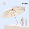 Paraguas Plegable 50% de Descuento Protección Solar UV Estilo Ins Paraguas de Sol Conveniente Sombrilla para Mujer Pegamento de Color Ultra Ligero y Compacto