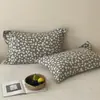 Fundas de Almohada Cómodas de Algodón Estilo Coreano, un Par para Uso en Casa, Funda para Almohada Individual de Adulto, Algodón Puro, 48X74, Dos Piezas