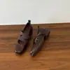 Zapatos Mary Jane de Correa Cruzada Versátiles de Moda Estacional Primer Encuentro, Nueva Colección Primavera/Otoño, Bailarinas de Tacón Medio