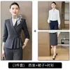 Terno slim fit, uniforme de trabalho para recepção de hotel, uniforme de trabalho para departamento de vendas e joalheria, terno feminino de moda azul