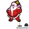 Serie Navideña Transfronteriza Insignias de Dibujos Animados de PVC Muñeco de Nieve Elk DIY Accesorios para Ropa Broche de Papá Noel