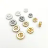 Cobre bañado en oro con fuerte retención de color, cuentas de rueda incrustadas con circonita, cuentas espaciadoras, cuentas separadoras para pulseras y collares DIY, materiales para accesorios de joyería