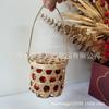 Cesta de Té de Fábrica, Pastel de Té, Caja Pequeña de Regalo de Dulces para Boda, Cesta de Regalo Tejida, Cesta de Bambú, Cesta para Empaquetar Dulces, Cesta de Regalo