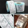 Etiqueta de código de barras adesiva sensível ao calor três-à-prova de papel para etiquetas de papel 35~4060*40 impressão papel térmico impressora