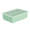 Forma de Gelo de Silicone de Grau Alimentício Bandeja de Gelo Soft-Freeze Caixa de Armazenamento de Cubos de Gelo Grandes Caixa de Armazenamento de Grande Capacidade Gadget