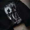 Estilo oscuro Y2K punk moda de calle gótico retro americano estilo europeo y americano sudadera con capucha holgada estampada