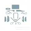 Película aplicable para interior de coche Polar Fox Alpha S5 pantalla de control central palanca de cambios antiarañazos HD tpu película protectora invisible