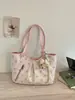 Bolso Grande Plegado Estilo Relajado para Mujer 2026 Nuevo Bolso Tote de Lona con Lunares Bolso de Hombro Cruzado de Gran Capacidad para Verano