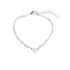 Moda europea y americana simple sexy en forma de corazón Pulsera de Amor joyería de metal con forma de corazón de melocotón para mujer venta al por mayor directa de fábrica