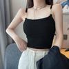 Camisola Pura Desejo Doce e Picante Feminina Roupa Íntima Roupa Externa Costas Bonitas Alça Almofada no Peito Design de Corrente Top Emagrecedor Feminino
