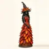 Figura de bruja de otoño de producto nuevo transfronterizo Adorno de artesanía de resina de bruja encantada de otoño
