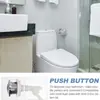 Accesorios de botón único para inodoro antiguo, botón de descarga para tanque de agua de inodoro, reparación de botón superior de una sola pulsación para tanque de agua con tuerca