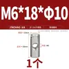 Pino Cilíndrico de Aço Inoxidável 304 com Furo Horizontal Conexão Embutida Cabeça de Martelo Palavra Porca de Martelo Rosca Heterossexual M4M5M6