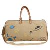 Bolsa Grande Personalizada com Grafite Tendência Transfronteiriça Lona Estampada com Desenhos Animados Portátil Diagonal Grande Capacidade Bolsa para Viagem de Curta Distância