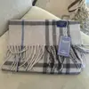 Clássico Britânico Australiano Cashmere Xadrez Cachecol de Luxo Leve Unissex Outono e Inverno para Casal