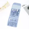 Bolsa plegable 12 piezas cortaúñas traje de belleza juego completo cortaúñas herramientas para uñas traje portátil al por mayor