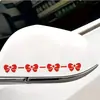 Pegatinas para Coche de Lazo, Pegatinas Reflectantes de Espejo, Pegatinas para Espejo Retrovisor, Pegatinas Decorativas Lindas para Coche que Cubren Rayones