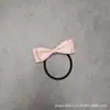 Faixa de Cabelo Feminina Infantil Estilo Retrô Francês Simples e Doce Cor Lisa Laço Elástico Faixa de Cabelo Acessórios de Cabelo Flor de Cabeça