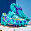 Zapatos de fútbol para niños transfronterizos, zapatos de entrenamiento deportivo para exteriores, zapatos de fútbol para hombres para estudiantes de primaria y secundaria, zapatos de tacos para mujeres al por mayor