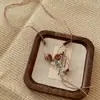 Guofeng Zen ~ Colar Bodhi de Jade Branco Estilo Chinês Novo Estilo Étnico Retrô Design de Nicho Corrente Longa de Lã Atacado
