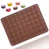Jane ponto de beleza 48 furos redondo macaron pad DIY silicone pad 38*28cm criativo redondo molde de biscoito