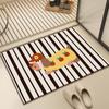 Alfombra de Piso para Baño Suave Tierra de Diatomeas Absorbente Baño Inodoro Puerta Alfombra Antideslizante Hogar Anticaída Alfombra para Pies Alfombra de Baño