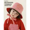Sombrero de Pescador a Cuadros Retro Nuevo para Primavera y Otoño 2026 para Niñas, Sombrero Versátil de Moda para Niños