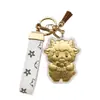 Bolsa para Teléfono Móvil Llavero de Oro Puro 999 Oveja Rica Año de la Oveja Colgante de Oro Tienda de Actividades Recuerdo de Vacaciones