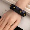 Pulsera de Madera Geométrica Remachada Retro Europea y Americana Nicho de Moda Genial Exagerada Accesorios de Pulsera Exportación Joyería a Mano Joyería Transfronteriza