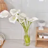 Flor Artificial Calla Lily de Haste Longa Grande em EVA Sensível ao Toque Decoração de Mesa de Jantar em Casa Arranjo de Flores para Salão de Casamento Adereços para Fotos