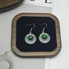 Aretes de Turquesa Europeos y Americanos Nuevos Aretes de Borla Bohemios Aleación Geométrica Retro Elegante Exagerada Joyería para la Oreja