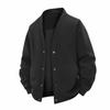 Cardigan NASA Chaqueta de Cuello en V para Hombre Primavera y Otoño Marca de Moda Americana Nueva Holgada Chaqueta Casual de Gama Alta Moderna para Hombre