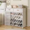 Zapatero para entrada de casa, mueble de almacenamiento integrado de pared, nuevo modelo 2026, zapatero pequeño para dormitorio, resistente y duradero
