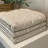 Exportado a Corea, Juego de Tres Piezas de Cubre Cama de Algodón Doble Cara, Colcha de Algodón Acolchada de Cuatro Estaciones Antideslizante Libre de Arrugas, Colchoneta de Tatami