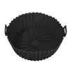 Freidora de Aire Transfronteriza Molde de Silicona para Hornear AirFryerSiliconePot Bandeja Redonda de Silicona para Freidora de Aire