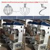 80l grande misturador de alimentos 80l misturador espiral misturador equipamento de panificação fábrica fornecimento direto