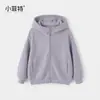 Roupas Infantis Xiaofei 2026 Nova Coleção de Outono para Meninas: Blusão com Capuz Casual, Esportivo e Solto, Peça de Roupa Externa Versátil para Meninas Mais Velhas