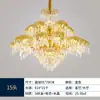 Candelabro de Cristal de Lujo Ligero Estilo Francés para Sala de Estar, Luz Principal para Dormitorio Estilo Europeo, Comedor, Etc., Iluminación Palaciega Dorada para Villas Dúplex