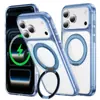 Capa de Celular com Suporte Magnético e Engrenagem de Amortecimento para Alívio de Estresse, Adequada para iPhone 18 Pro Max Capa de Celular Transparente