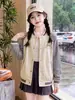 Ropa exterior de primavera y otoño para niñas, nueva y elegante ropa de otoño para niños 2026, chaqueta de béisbol informal para niños mayores
