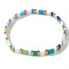 Pulseras Tejidas a Mano con Cuentas Tila Pull-Up y Cuentas de Arroz Estilo Playa Europeo y Americano Estilo Ins Pulseras de Pareja Que No Se Desvanecen