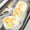 Cojín para Asiento de Coche Verano Seda de Hielo Funda para Asiento Casual Dibujos Animados Cojín de Asiento de Medio Paquete Cuadros Antideslizante Transpirable Cojín para Asiento Trasero