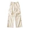 Pantalones cargo rectos con cordón ajustable para mujer, estilo europeo y americano, primavera K11960