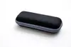 Estuche rectangular de moda para gafas, Estuche negro para gafas de sol, Estuche para gafas con tapa abatible y cremallera