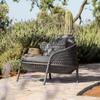Sofá de ratán para exterior, estilo nórdico, para patio, jardín, balcón, terraza, silla de ratán para exterior, mesa de centro, muebles combinados