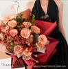 Papel de arte Fenghua, papel de regalo engrosado de color sólido, papel Kraft impermeable, papel de regalo para flores, material de embalaje para flores en stock al por mayor