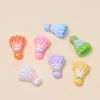Accesorios de Joyería Hechos a Mano de Dibujos Animados de Bádminton DIY Paquete de Materiales para Pasadores de Pelo Accesorios de Pegamento de Crema Accesorios Pequeños de Resina